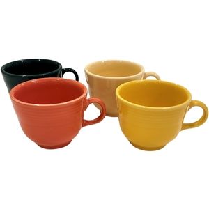 Set of 4 Fiesta Ware Cups